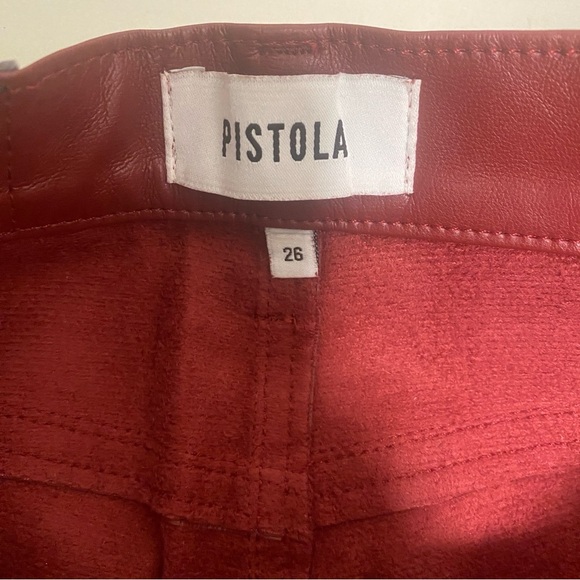 EUC/LIKE NEW Pistola X Revolve Cassie Super High Rise Straight Pant - Carmine 26 - Picture 8 of 16